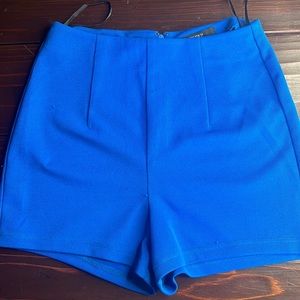 Forever 21 High Waisted Blue Shorts